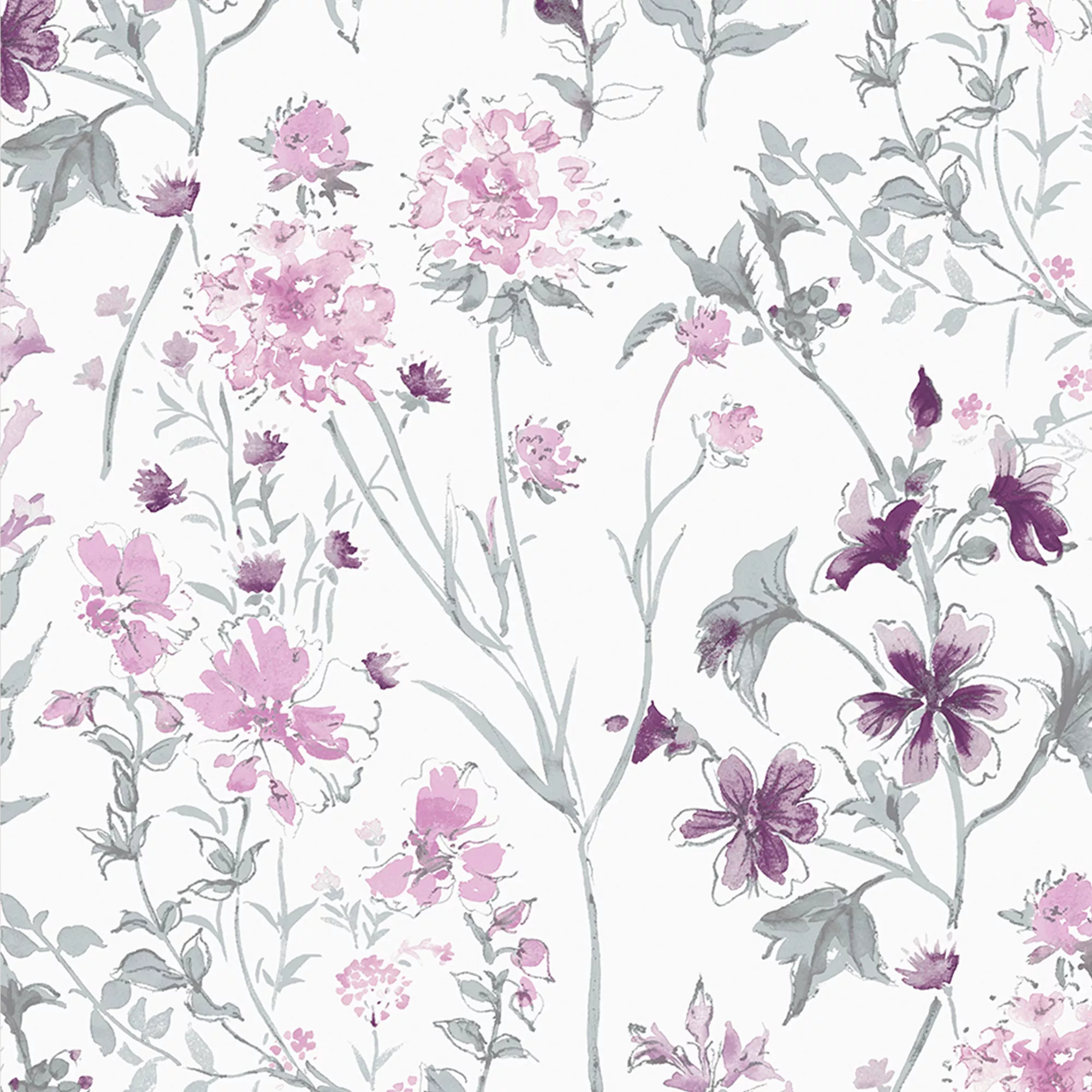 Laura Ashley Pale Iris Wild Meadow Smooth Wallpaper 5 Laura Ashley Pale Iris Wild Meadow Smooth Wallpaper - Image 3