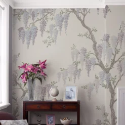 Laura Ashley -Laura Ashley laura ashley pale iris wisteria garden matt mural5011583468809 01i bq