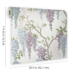 Laura Ashley Pale Iris Wisteria Smooth Wallpaper 13 Laura Ashley Pale Iris Wisteria Smooth Wallpaper -Laura Ashley laura ashley pale iris wisteria smooth wallpaper5011583467123 02t bq