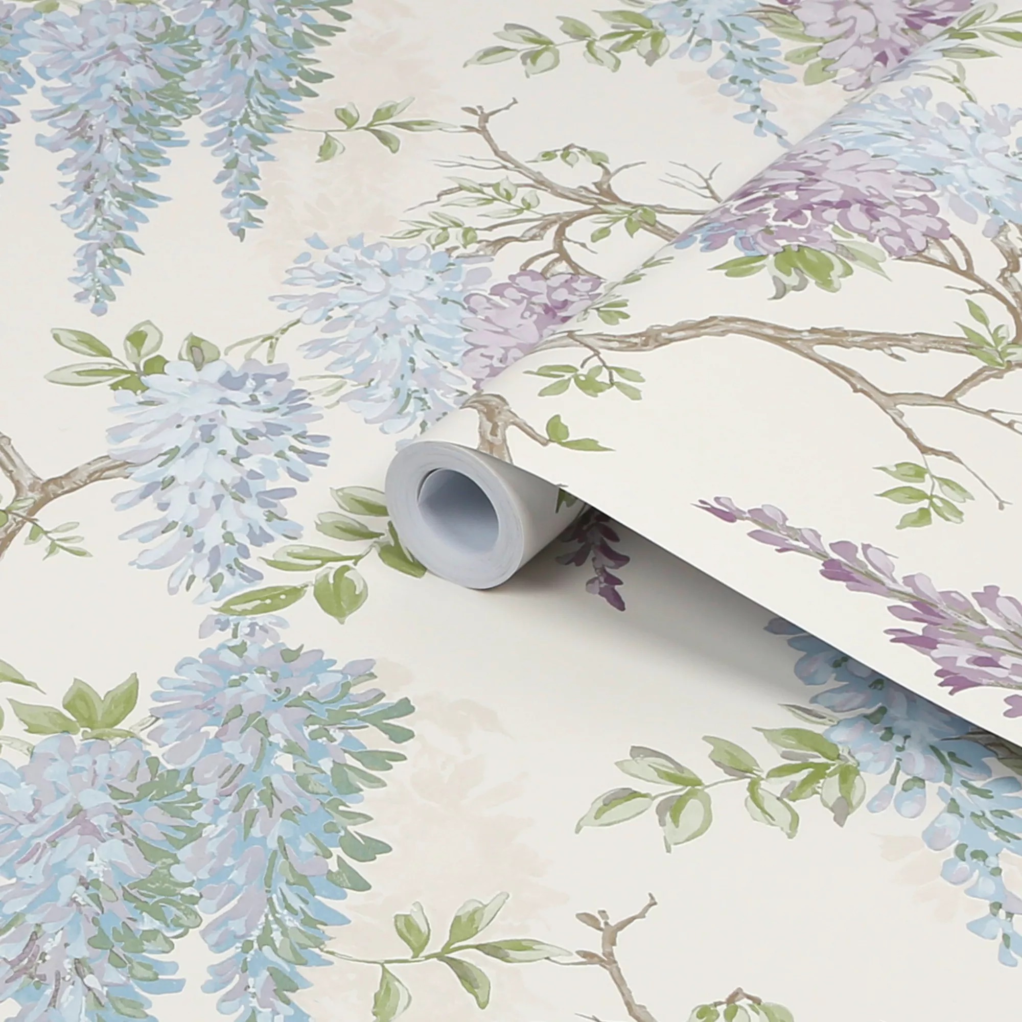 Laura Ashley Pale Iris Wisteria Smooth Wallpaper 4 Laura Ashley Pale Iris Wisteria Smooth Wallpaper - Image 2