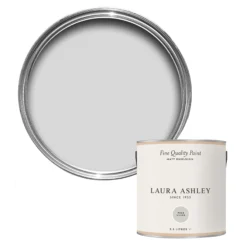 Laura Ashley Pale Silver Matt Emulsion Paint, 2.5L