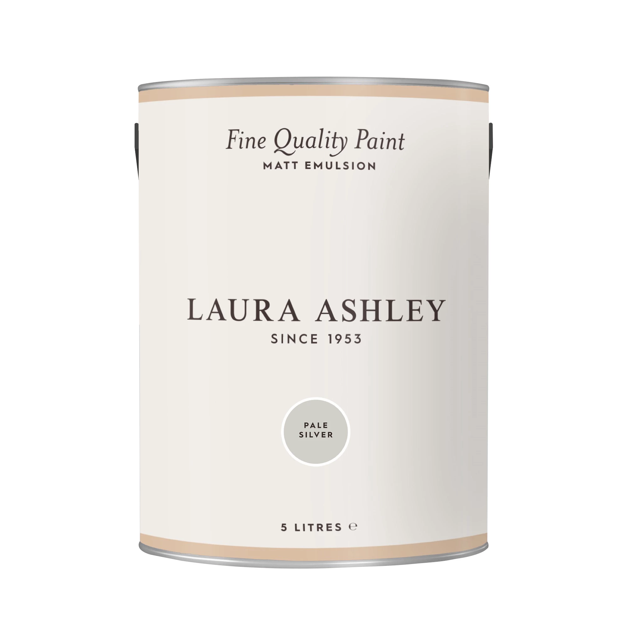 Laura Ashley Pale Silver Matt Emulsion Paint, 5L 4 Laura Ashley Pale Silver Matt Emulsion Paint, 5L - Image 2