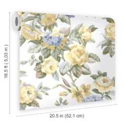 Laura Ashley Pembrey Yellow Floral Smooth Wallpaper 13 Laura Ashley Pembrey Yellow Floral Smooth Wallpaper -Laura Ashley laura ashley pembrey yellow floral smooth wallpaper5011583523904 02t bq