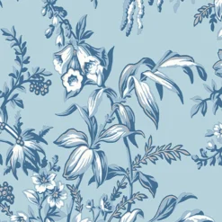 Laura Ashley Picardie Blue Sky Floral Smooth Wallpaper -Laura Ashley laura ashley picardie blue sky floral smooth wallpaper5011583492590 37c bq