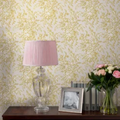 Laura Ashley Picardie Pale Gold Floral Smooth Wallpaper -Laura Ashley laura ashley picardie pale gold floral smooth wallpaper5011583486568 21i bq