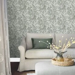 Laura Ashley Picardie Sage Floral Smooth Wallpaper -Laura Ashley laura ashley picardie sage floral smooth wallpaper5011583486537 21i bq