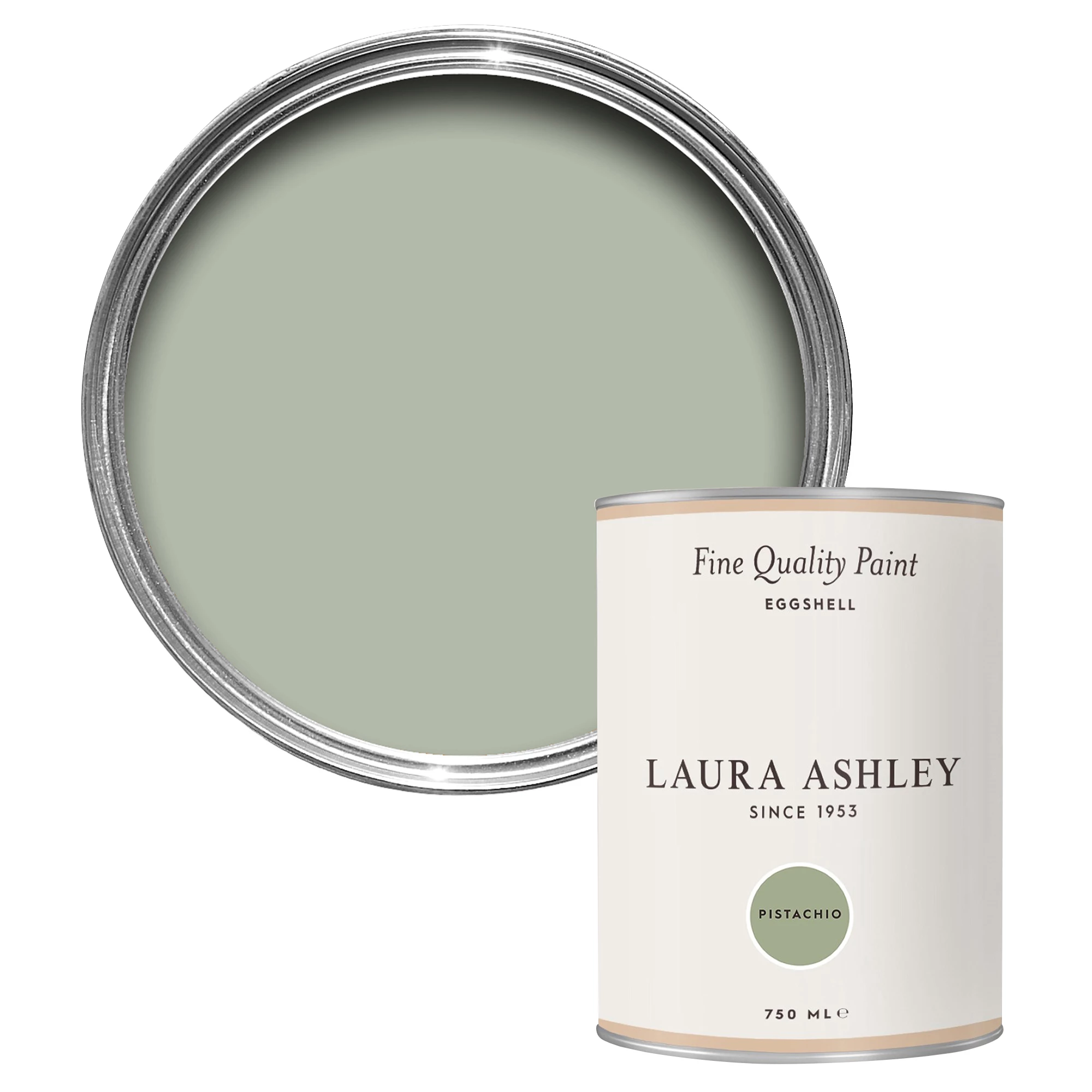 Laura Ashley Pistachio Eggshell Emulsion Paint, 750ml 3 Laura Ashley Pistachio Eggshell Emulsion Paint, 750ml