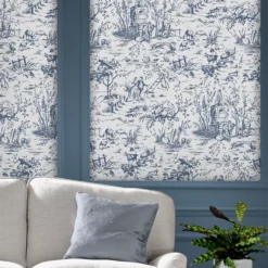Laura Ashley Romantic Opulence Blue Classical Smooth Wallpaper -Laura Ashley laura ashley romantic opulence blue classical smooth wallpaper5011583524628 20i bq