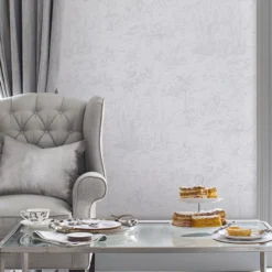 Laura Ashley Romantic Opulence Grey Classical Smooth Wallpaper -Laura Ashley laura ashley romantic opulence grey classical smooth wallpaper5011583524659 20i bq