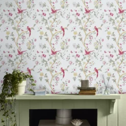 Laura Ashley Romantic Opulence Pink Animal Smooth Wallpaper -Laura Ashley laura ashley romantic opulence pink animal smooth wallpaper5011583492682 20i bq