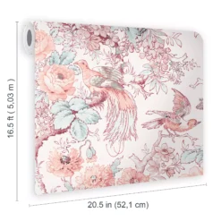 Laura Ashley Romantic Opulence Pink Floral Smooth Wallpaper -Laura Ashley laura ashley romantic opulence pink floral smooth wallpaper5011583493139 02t bq