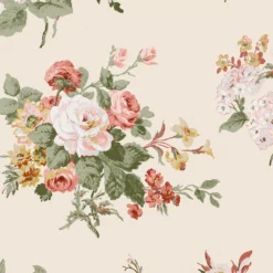 Laura Ashley Rosemore Pale Sable Floral Smooth Wallpaper -Laura Ashley laura ashley rosemore pale sable floral smooth wallpaper5011583486476 37c bq