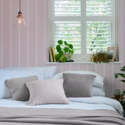 Laura Ashley Saltram Amethyst Stripe Smooth Wallpaper -Laura Ashley laura ashley saltram amethyst stripe smooth wallpaper5011583524536 20i bq