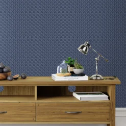 Laura Ashley Seaham Blue Motif Smooth Wallpaper -Laura Ashley laura ashley seaham blue motif smooth wallpaper5011583524413 21i bq
