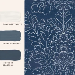 Laura Ashley Silchester Blue Contemporary Smooth Wallpaper -Laura Ashley laura ashley silchester blue contemporary smooth wallpaper5011583546057 03t bq