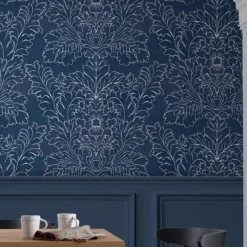 Laura Ashley Silchester Blue Contemporary Smooth Wallpaper -Laura Ashley laura ashley silchester blue contemporary smooth wallpaper5011583546057 21i bq