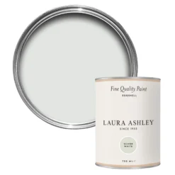 Laura Ashley Silver White Eggshell Emulsion Paint, 750ml
