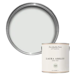 Laura Ashley Silver White Matt Emulsion Paint, 2.5L