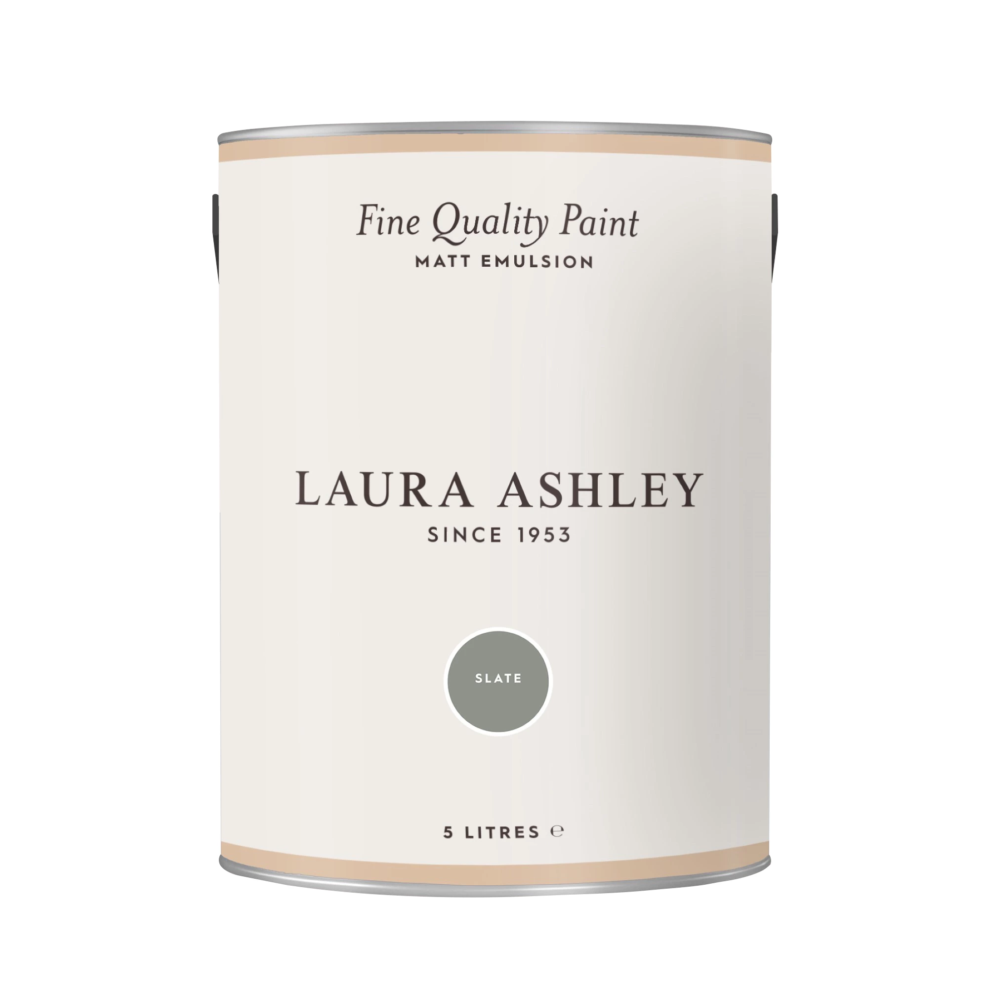 Laura Ashley Slate Matt Emulsion Paint, 5L 4 Laura Ashley Slate Matt Emulsion Paint, 5L - Image 2
