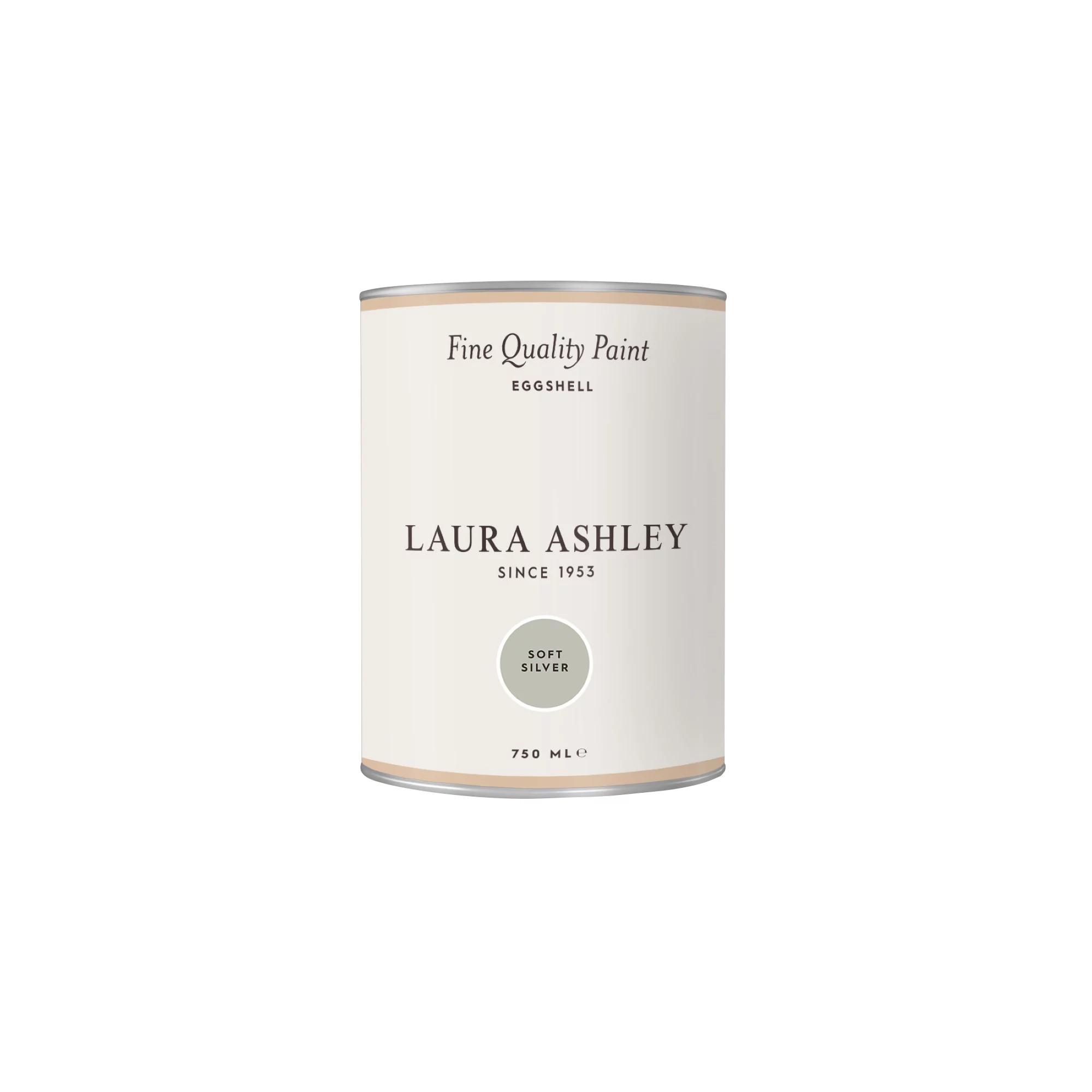 Laura Ashley Soft Silver Eggshell Emulsion Paint, 750ml 6 Laura Ashley Soft Silver Eggshell Emulsion Paint, 750ml - Image 4