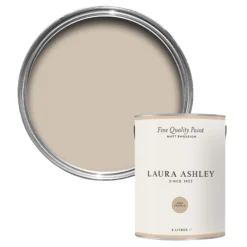 Laura Ashley Soft Truffle Matt Emulsion Paint, 5L