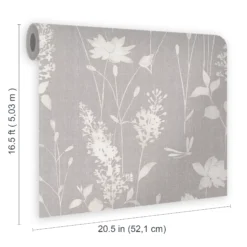 Laura Ashley Steel Dragonfly Garden Smooth Wallpaper -Laura Ashley laura ashley steel dragonfly garden smooth wallpaper5011583466768 02t bq