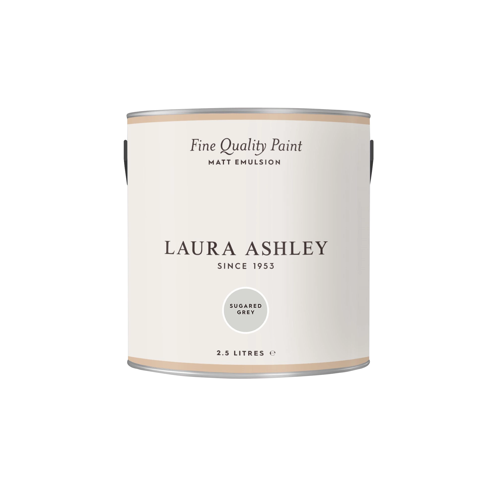 Laura Ashley Sugared Grey Matt Emulsion Paint, 2.5L 6 Laura Ashley Sugared Grey Matt Emulsion Paint, 2.5L - Image 4