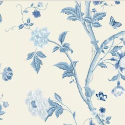 Laura Ashley Summer Palace Royal Blue Floral Smooth Wallpaper -Laura Ashley laura ashley summer palace royal blue floral smooth wallpaper5011583468144 37c bq