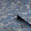 Laura Ashley Summerhill Midnight Blue Floral Smooth Wallpaper -Laura Ashley laura ashley summerhill midnight blue floral smooth wallpaper5011583524383 36c bq