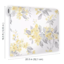 Laura Ashley Sunshine Apple Blossom Smooth Wallpaper -Laura Ashley laura ashley sunshine apple blossom smooth wallpaper5011583467420 02t bq
