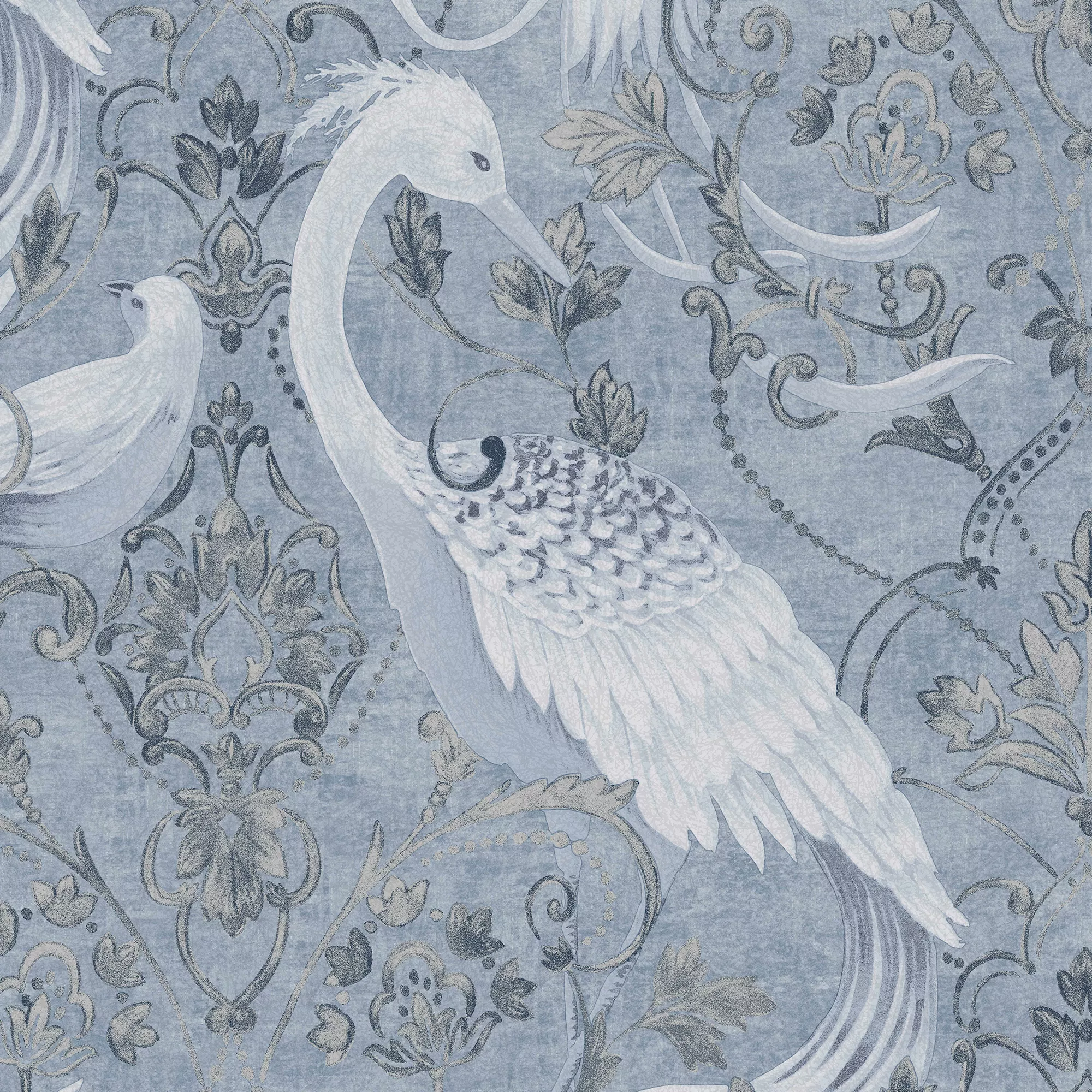 Laura Ashley Tregaron Blue Animal Smooth Wallpaper 4 Laura Ashley Tregaron Blue Animal Smooth Wallpaper - Image 2