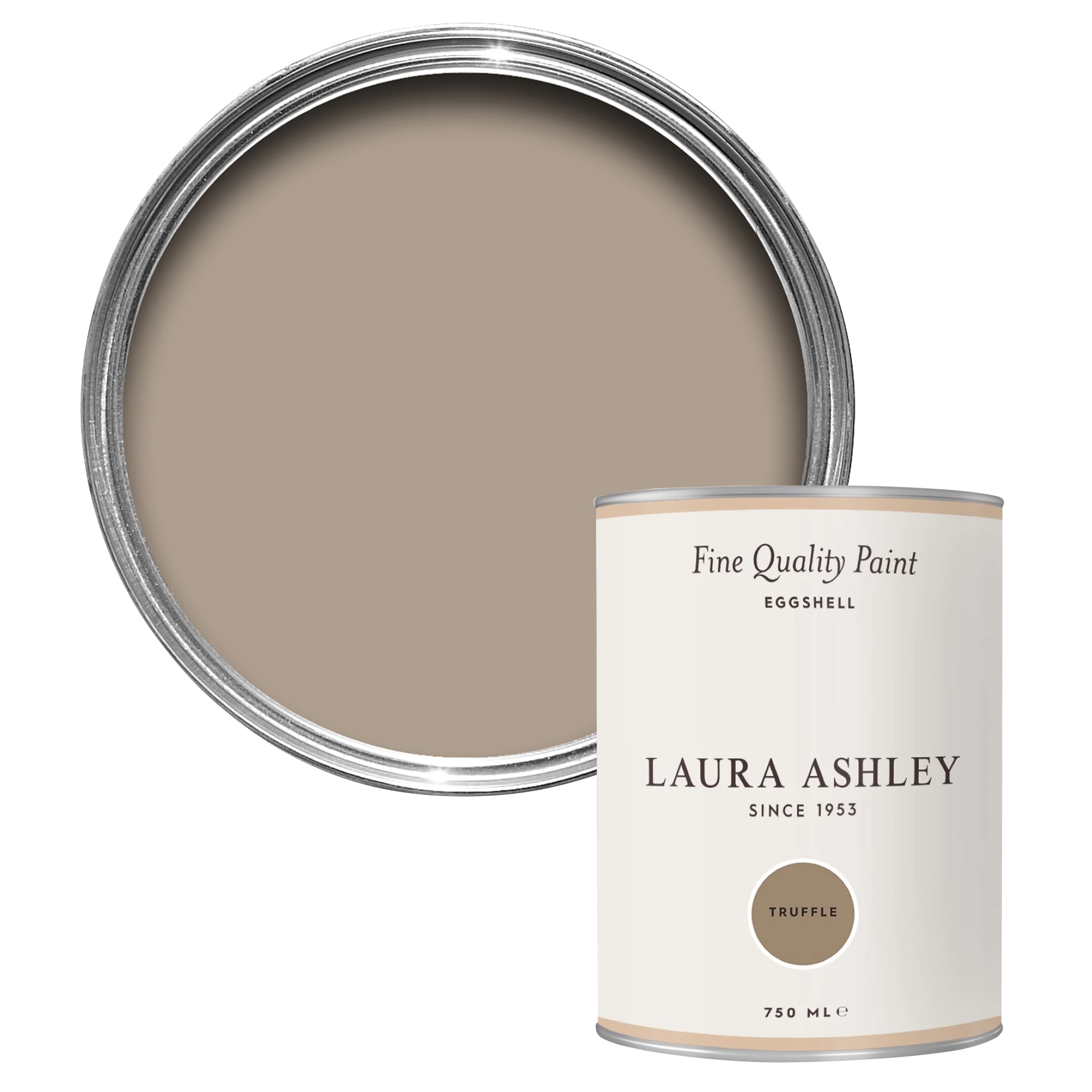 Laura Ashley Truffle Eggshell Emulsion Paint, 750ml 3 Laura Ashley Truffle Eggshell Emulsion Paint, 750ml