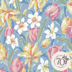 Laura Ashley Tulips Blue Floral Smooth Wallpaper 11 Laura Ashley Tulips Blue Floral Smooth Wallpaper -Laura Ashley laura ashley tulips blue floral smooth wallpaper5011583545906 02c bq