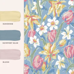 Laura Ashley Tulips Blue Floral Smooth Wallpaper 12 Laura Ashley Tulips Blue Floral Smooth Wallpaper -Laura Ashley laura ashley tulips blue floral smooth wallpaper5011583545906 03t bq