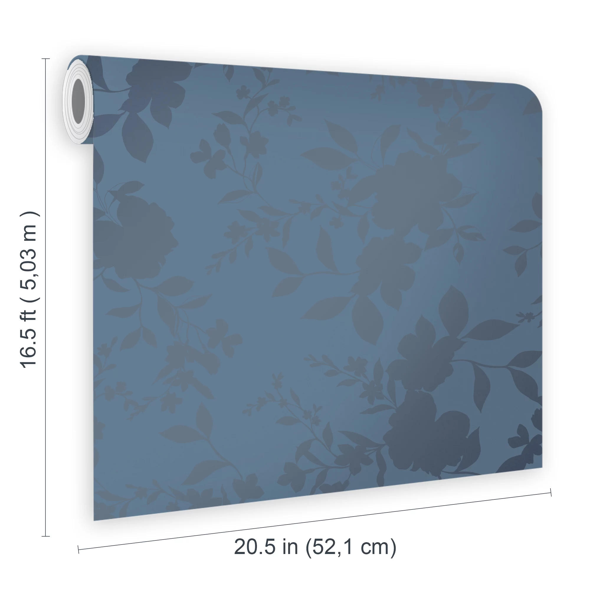 Laura Ashley Westbourne Midnight Blue Floral Smooth Wallpaper 8 Laura Ashley Westbourne Midnight Blue Floral Smooth Wallpaper - Image 6