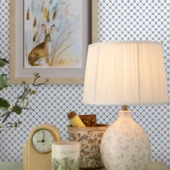 Laura Ashley Wickerwork Blue & White Motif Smooth Wallpaper -Laura Ashley laura ashley wickerwork blue white motif smooth wallpaper5011583551396 20i bq