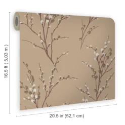 Laura Ashley Willow Neutral Floral Smooth Wallpaper -Laura Ashley laura ashley willow neutral floral smooth wallpaper5011583467185 02t bq
