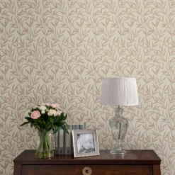 Laura Ashley Willow Neutral Leaf Smooth Wallpaper -Laura Ashley laura ashley willow neutral leaf smooth wallpaper5011583467390 20i bq