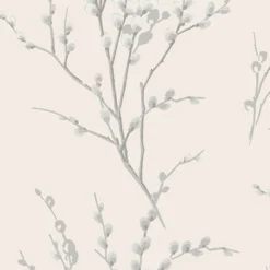 Laura Ashley Willow Off White & Steel Floral Smooth Wallpaper -Laura Ashley laura ashley willow off white steel floral smooth wallpaper5011583467215 37c bq